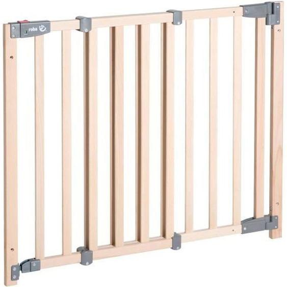 Barrière De Sécurité Bébé safety Up Pour Porte - Roba - Largeur Réglable De 70 - 118.5 Cm Marron