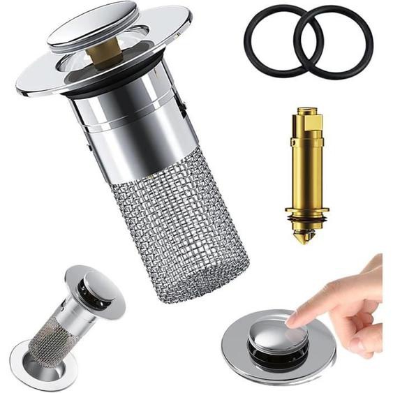 Bathroom Sink Stopper Hair Catcher, Stainless Steel Floor Drain Filter, Pop Up Sink Drain Filter (1PC)