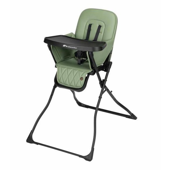 Bebeconfort Chaise Haute Bébé Ultra Compacte Mallow, Dès La Naissance, Position Allongée, Mineral Green Vert