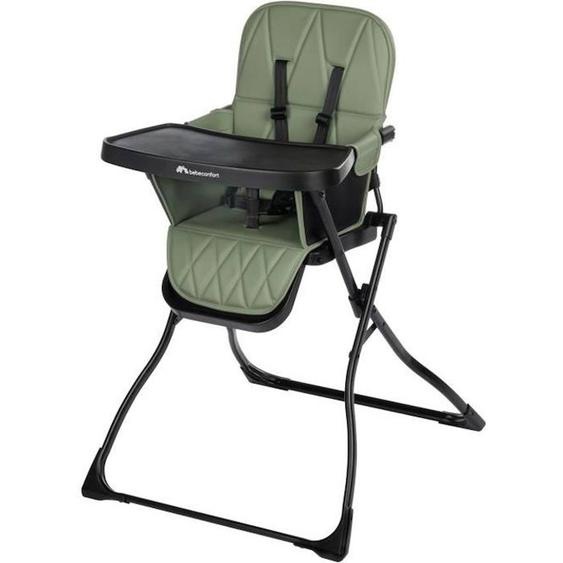 Bebeconfort Lily Chaise Haute Bébé, Ultra Compacte Et Légère, Confort Optimal, De 6 Mois À 3 Ans, Jusquà 15 Kg, Mineral Green Vert