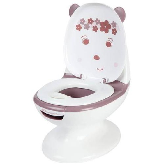 Bebeconfort Mini Toilette Panda, Pot Avec Bruit De Chasse Deau, Rose Rose