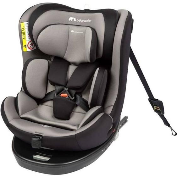 Bebeconfort Siège Auto Évolutif Pivotant 360° Evolvefix I-size - Gr 0/1/2/3 - Isofix - 0 À 12 Ans (36 Kg) - 40-150 Cm - Grey Mist Gris