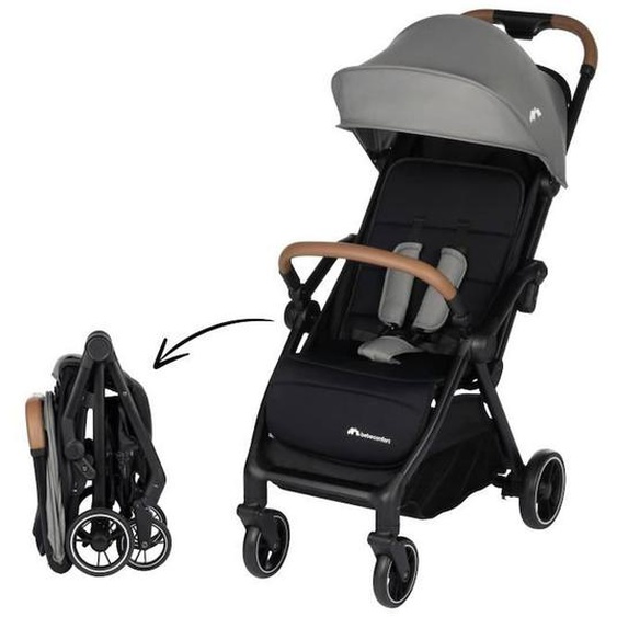 Bebeconfort Sunlite, Poussette Ultra Compacte, Confortable Et Lègère, Dès La Naissance Jusquà 4 Ans,0 À 22 Kg, Tinted Gray Noir