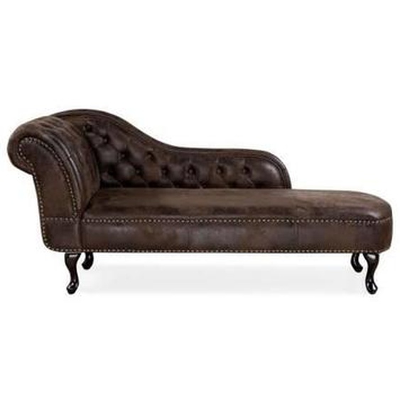 Beliani - Chaise longue en simili-cuir daim marron NIMES