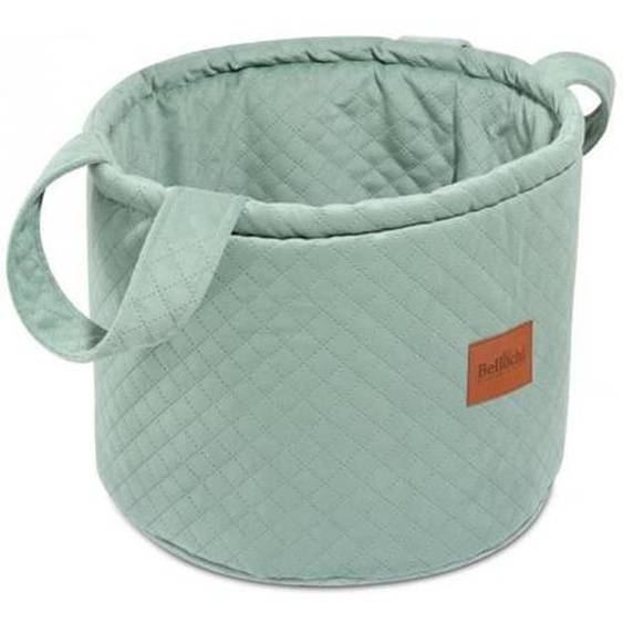 Bellochi Panier Rangement Enfant - Pliable et Universel Panier Rangement Jouet - Velours Doux - 33x40cm Menthe