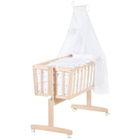 Berceau Bébé Roba Star Magic - Bois De Hêtre - Matelas Inclus - 40x90cm Marron