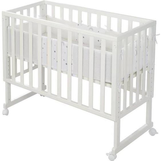 Berceau Cododo Roba - Safe Asleep® - 3 En 1 - Barrière - Matelas Et Tour De Lit - Sternenzauber - Blanc Blanc