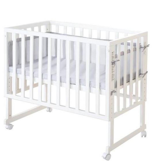 Berceau Cododo Roba Style 3 En 1 Avec Barrière + Matelas Et Tour De Lit - Blanc Blanc