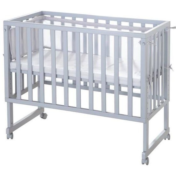 Berceau Cododo Roba Style 3 En 1 Avec Barrière + Matelas Et Tour De Lit - Gris Gris