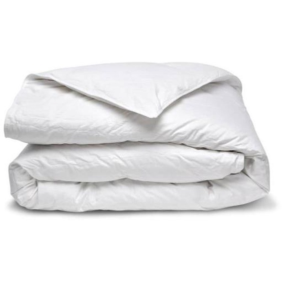 Bleu Calin Couette Duvet Été - Légère Et Gonflante - 150g/m2 90% Duvet De Canard - Enveloppe 100% Percale De Coton - 140x200cm Blanc