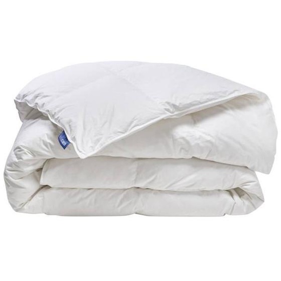 Bleu Calin Couette Duvet Naturelle Chaude - 90% Duvet De Canard - Enveloppe 100% Percale De Coton - 140x200cm Blanc