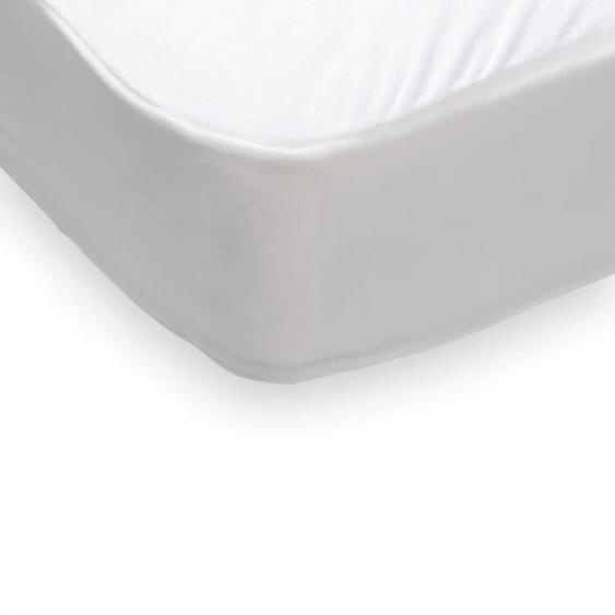 Bleu Calin Protège-matelas Imperméable Et Respirant Pour Lit Bébé - Anti-tâches - Bonnet 25cm - 60x120cm Blanc