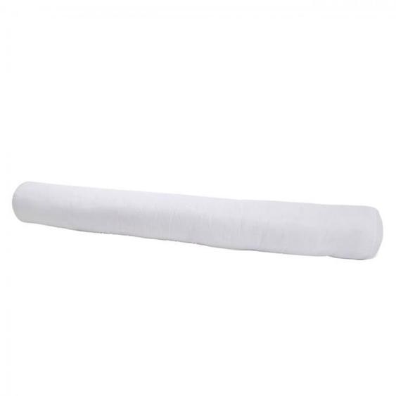 Bleu Calin Traversin Ferme - Confort Ferme - Polochon Enveloppe 100% Coton - 140cm Blanc