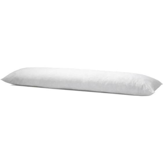 Bleu Calin Traversin Le Mémoire De Forme Mixte Plat - Confort Ergonomique - Polochon Avec Mousse À Mémoire De Forme - 140cm Blanc