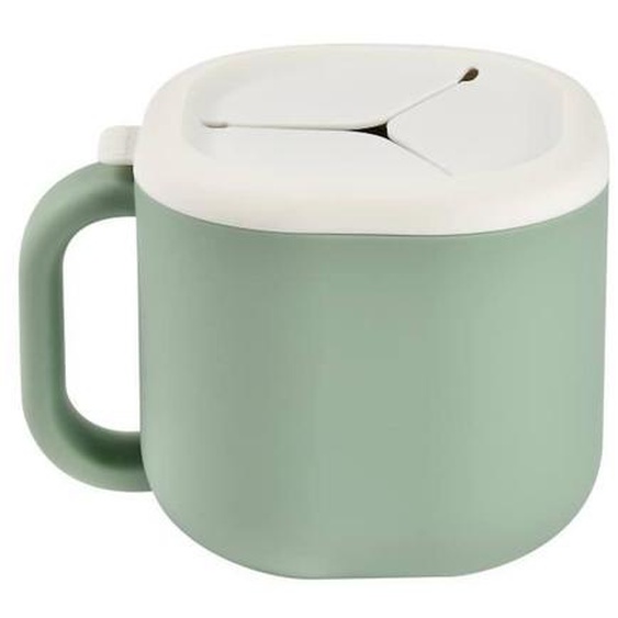 Boîte À Snack En Silicone - Beaba - Sage Green - Pour Bébé À Partir De 6 Mois Vert