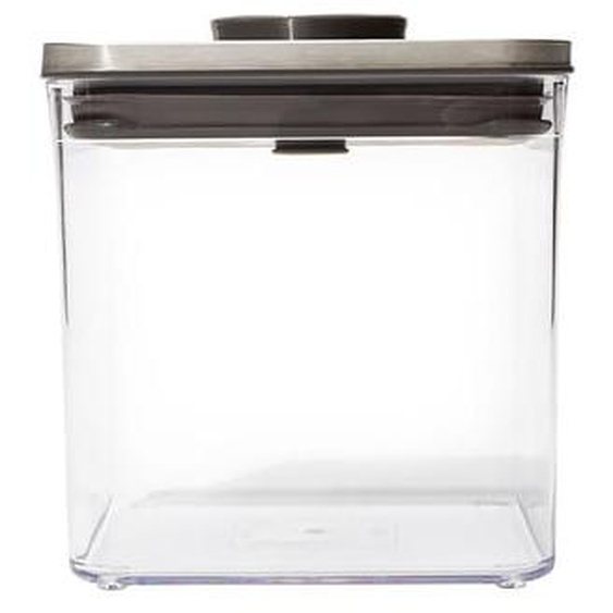 Boîte de conservation Pop carrée avec couvercle en inox 2,6 l