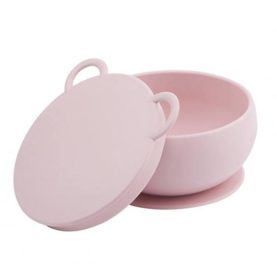 Bol Bébé Avec Ventouse Et Couvercle En Silicone - Rose - Sevira Kids - Anti-renversement - Sans Bpa Rose