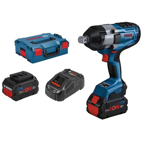 Boulonneuse 18V GDS 18V-1050 H Professional 18 V + 2 batteries Procore 8 Ah + chargeur + L-Boxx - BOSCH - 06019J8502