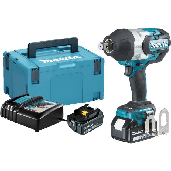 Boulonneuse à chocs 18V + 2 batteries 5 Ah + chargeur + coffret MAKPAC - MAKITA - DTW1001RTJ