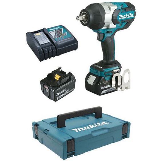 Boulonneuse à chocs 18V + 2 batteries 5 Ah + chargeur + coffret MAKPAC - MAKITA - DTW1002RTJ