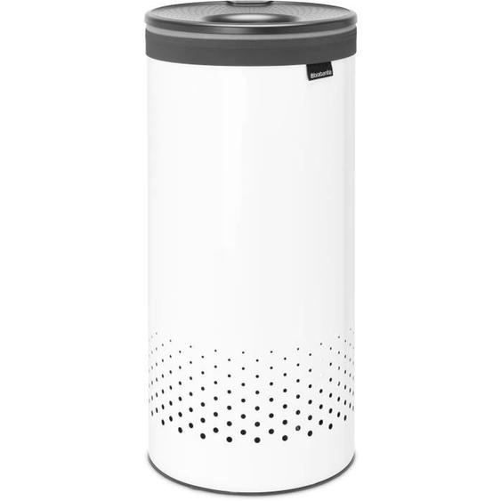 BRABANTIA Corbeille à linge - 35 L - Blanc