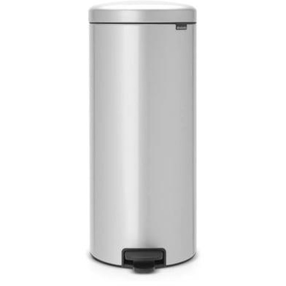 BRABANTIA Poubelle a pédale New Icon 30 L gris métallisé