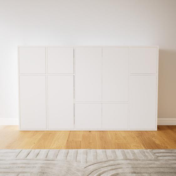 Buffet - Blanc, pièce modulable, enfilade, avec porte Blanc - 192 x 117 x 34 cm