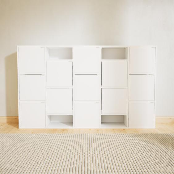 Buffet - Blanc, pièce modulable, enfilade, avec porte Blanc - 195 x 117 x 34 cm