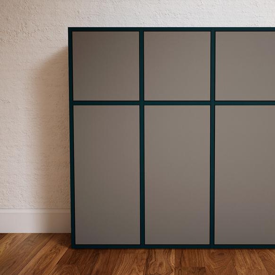 Buffet - Gris, pièce modulable, enfilade, avec porte Gris - 118 x 117 x 34 cm