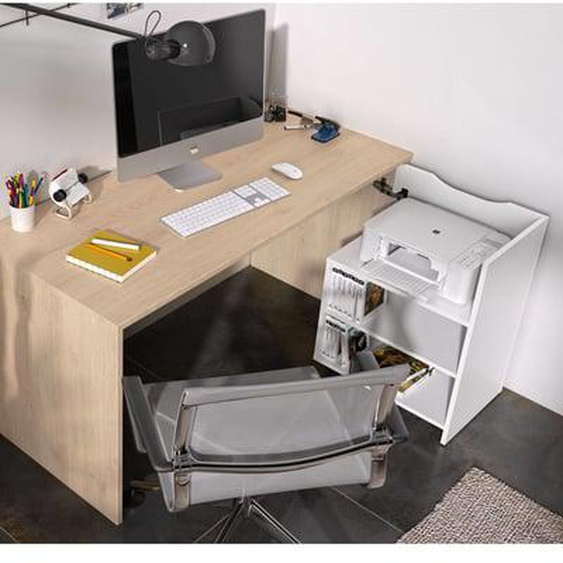 Bureau avec caisson de rangement Ely