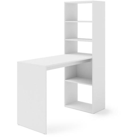 Bureau Avec Étagère Harmony - Blanc - H 150 Cm