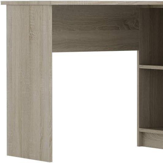 Bureau D¿Angle - Chêne Sonoma - 124 Cm - Universel - Style Scandinave