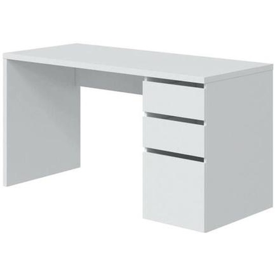 Bureau Dmallam, 138x60h74 cm, Blanc