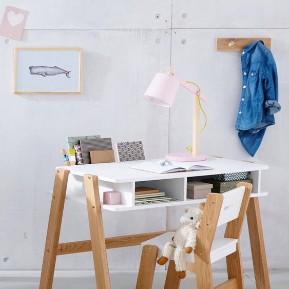 Bureau maternelle LIGNE ARCHITEKT blanc/bois