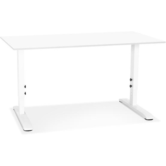 Bureau réglable en hauteur OSMOSE blanc - 140x70 cm