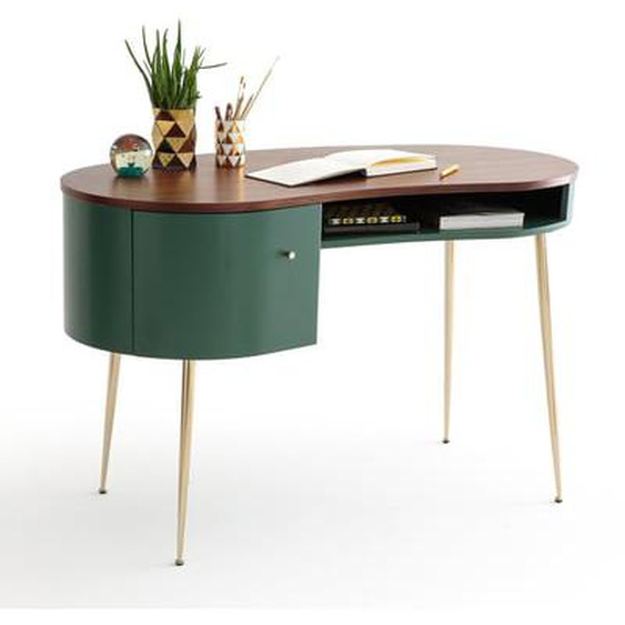 Bureau vintage plaqué noyer, Topim