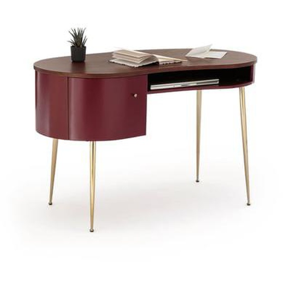 Bureau vintage plaqué noyer, Topim