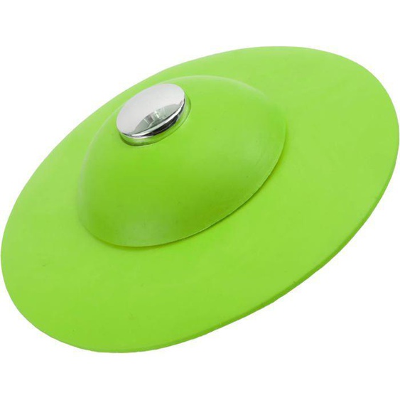 C73692 Bouchon DÉcoulement Pour Bonde De Lavabo Baignoire Évier - En Silicone - Couleur Vert - Douche Canalisation Salle De