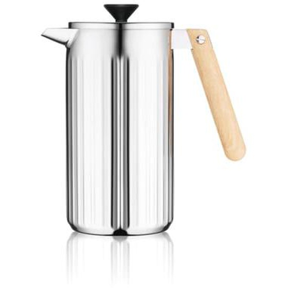 Cafetière à piston double paroi Douro inox 8 tasses 1L