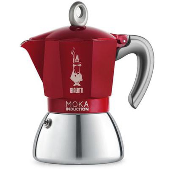 Cafetière italienne BIALETTI Moka induction 6 tasses RED