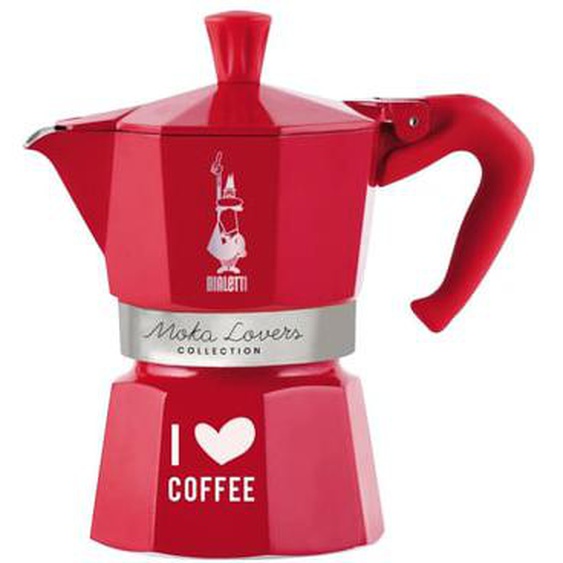 Cafetière Italienne Moka Express I love coffee 3 tasses