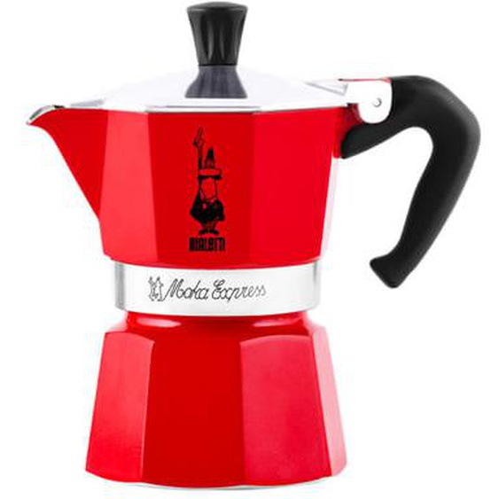 Cafetière italienne MOKA EXPRESS ROUGE 3 TASSES