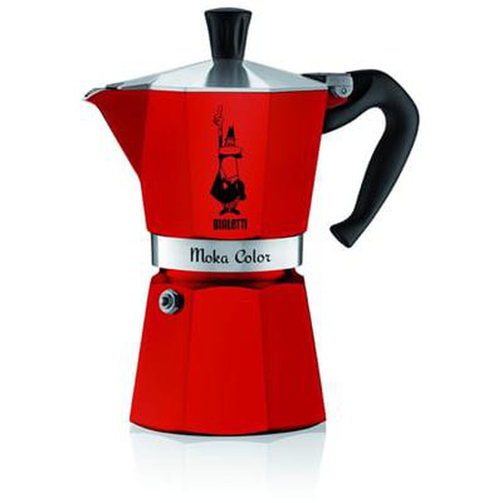 Cafetière Moka Express rouge pour 6 tasses 30 cl