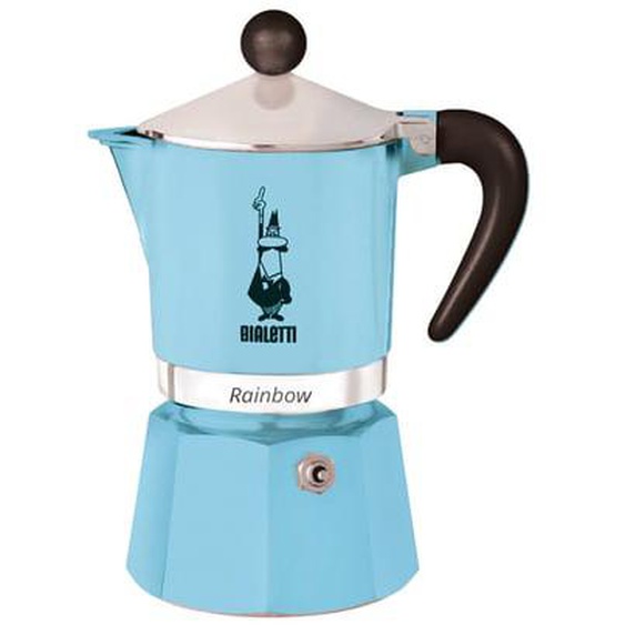 Cafetière Rainbow 3 tasses bleu clair