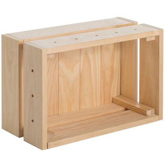 Caisse rangement Home Box pin H16,5 cm x l38,4 cm x P25,6 cm