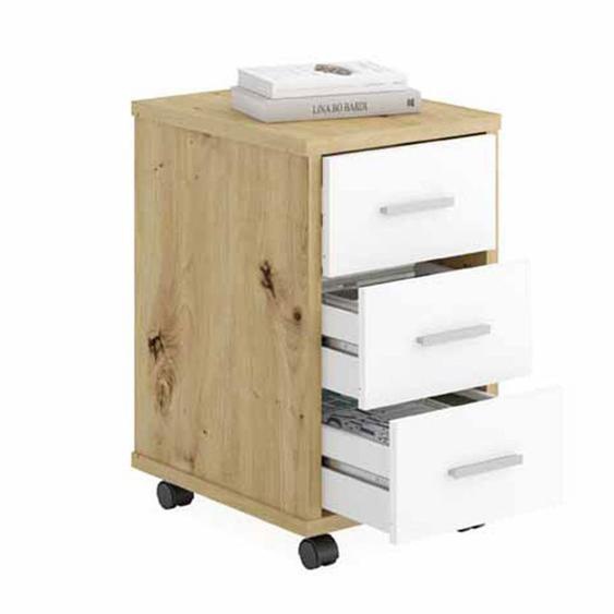 Caisson De Bureau 3 Tiroirs Dylda 58cm Chêne