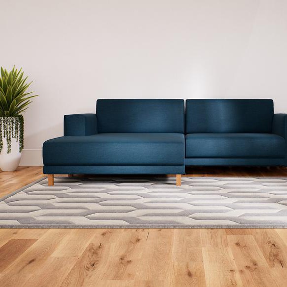 Canapé dangle - Bleu Océan, design épuré, canapé en L ou angle, élégant avec méridienne ou coin - 248 x 75 x 162 cm, modulable