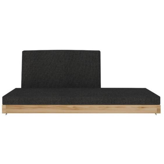 Canapé  lit escamotable vertical au plafond JUNO 160*200 cm pin tissu anthracite