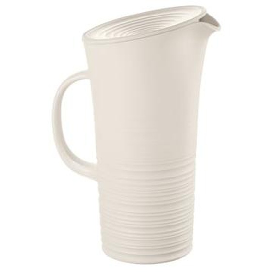 Carafe avec couvercle Tierra blanc lait 1,6L