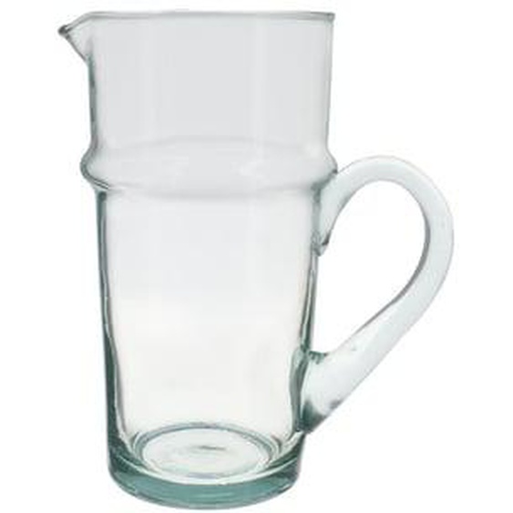 Carafe Beldi 1,1l en verre recyclé transparent